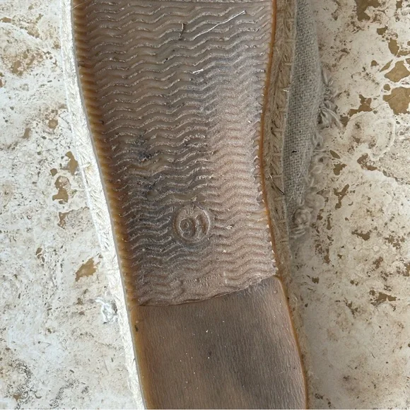 Soludos Vogue Exclusive Beige Rose Espadrille Sandals Mules Size 9.5 - Picture 8 of 11